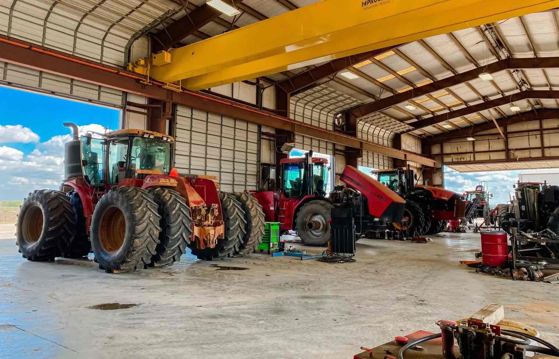 Service bay at Hlavinka Equipment Company